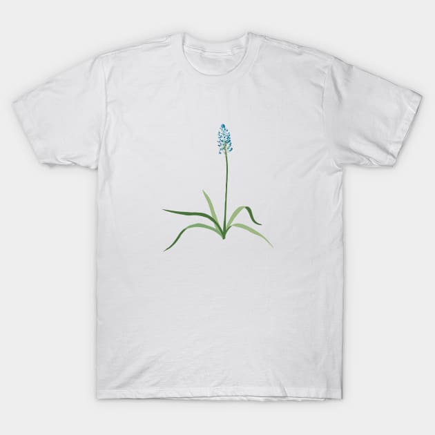 Blue flower T-Shirt by grafart